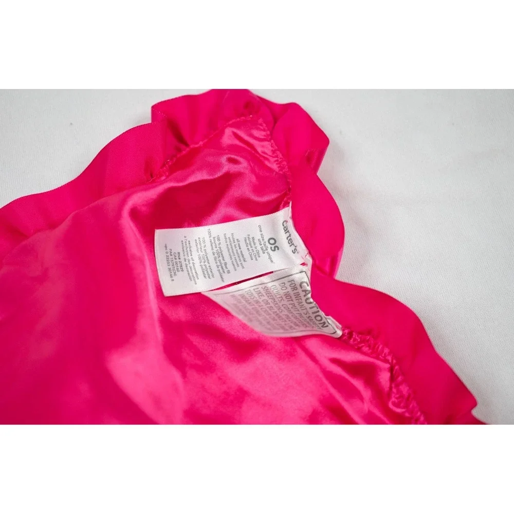 Carter's Doll Security Blanket Kids OS Pink Excellent Love You Satin Trim Plush